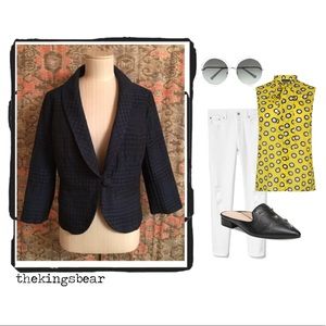 🚺 Forever 21 Cropped Houndstooth Blazer